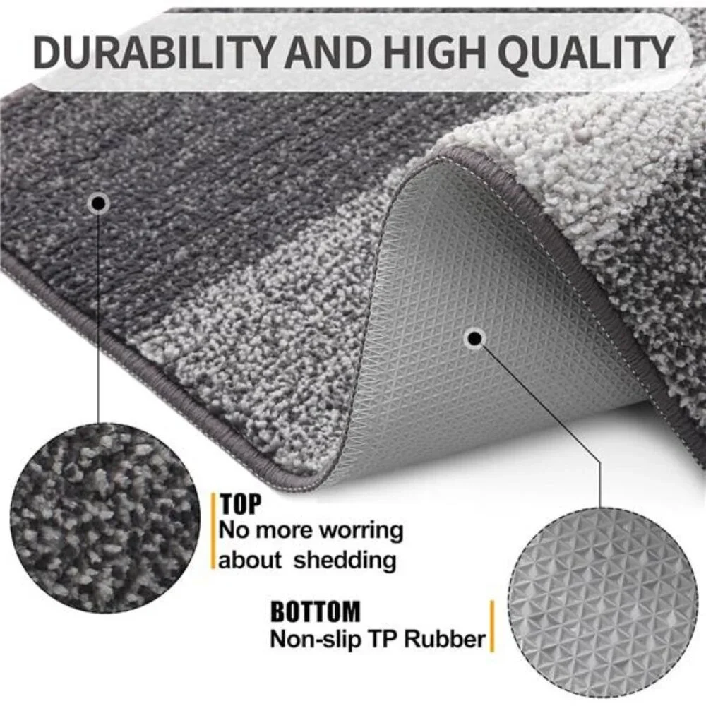 Indoor Door Mat, 32x20 Non-Slip Absorbent Dirt Trapper Entrance Mat, Low-Profile